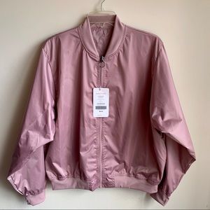 Fabletics. Eva. Bomber Jacket. Mauve. L 10-12